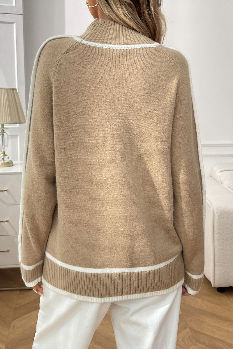 Women's Autumn Winter High Neck Casual Sweater