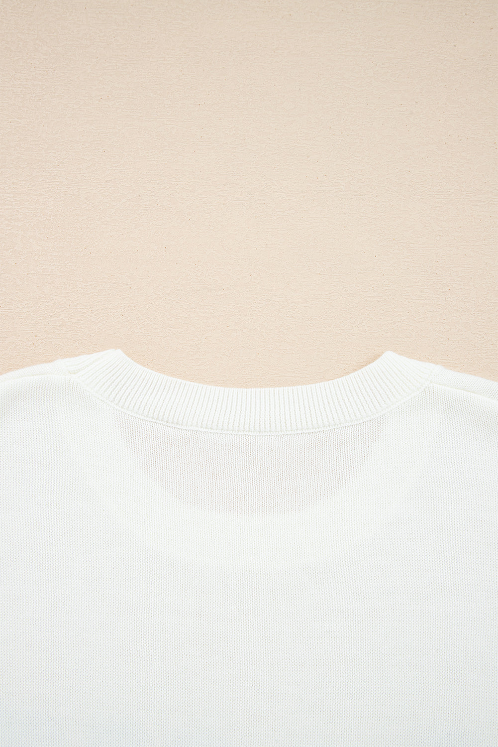 White Sequin GAME DAY Graphic Round Neck Sweater