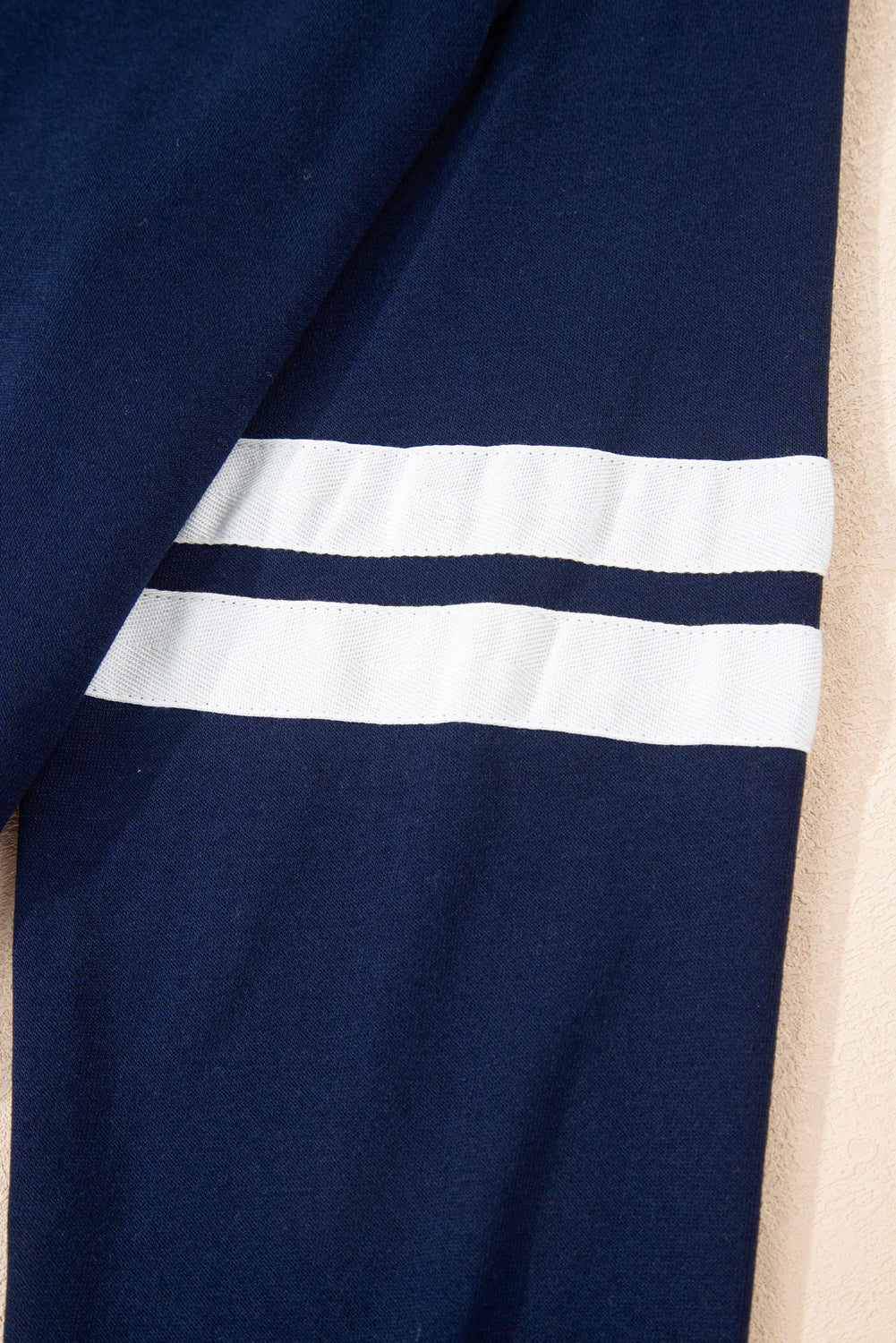 Varsity Stripe Pullover and Mini Skirt Two Piece Set