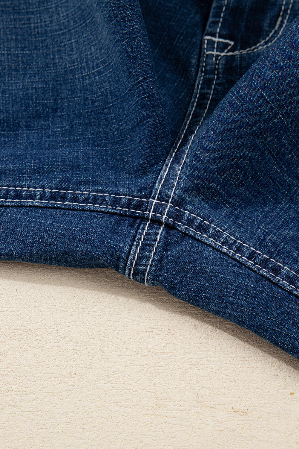High Waist Flared Jeans with Stitched Pocket Detail