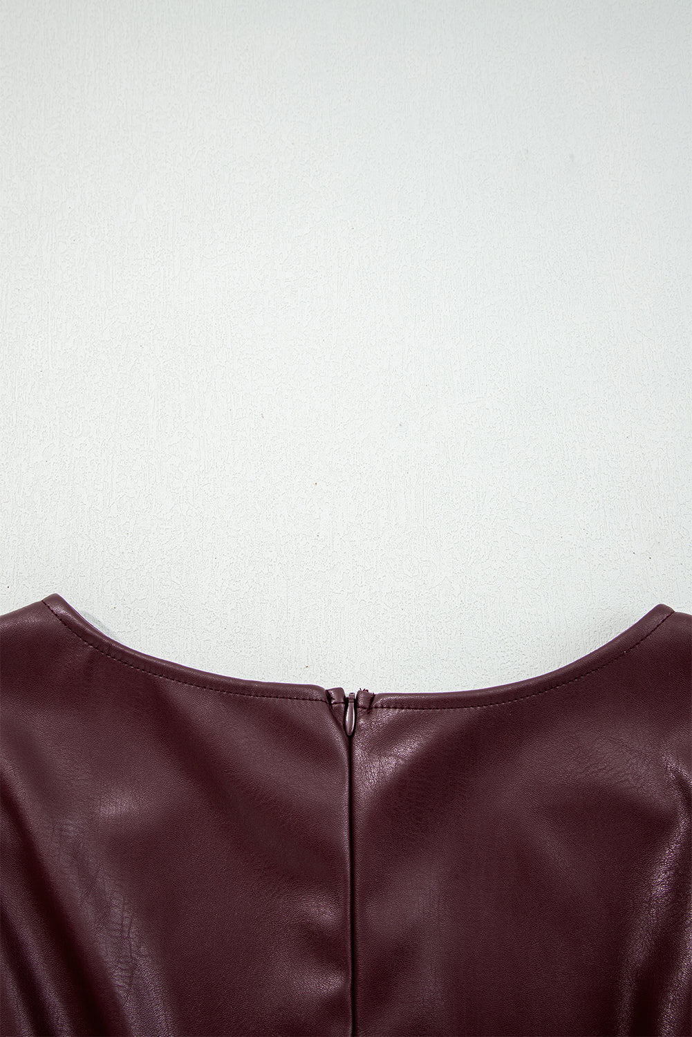 Vegan Leather Sleeveless Mini Dress for Women