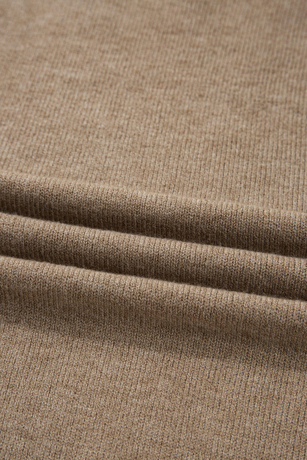 Buttoned Bishop Sleeve Crew Neck Sweater