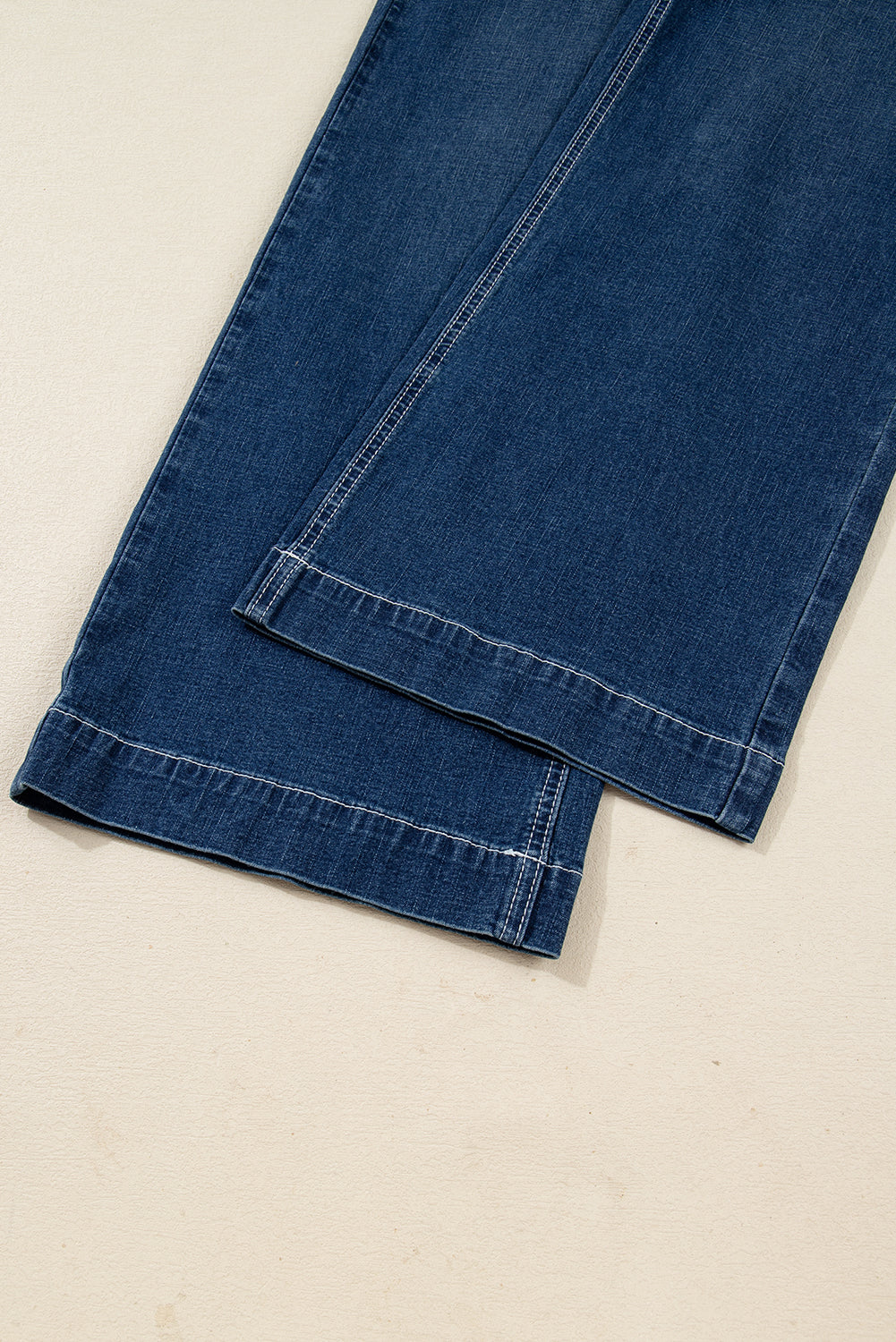 High Waist Flared Jeans with Stitched Pocket Detail