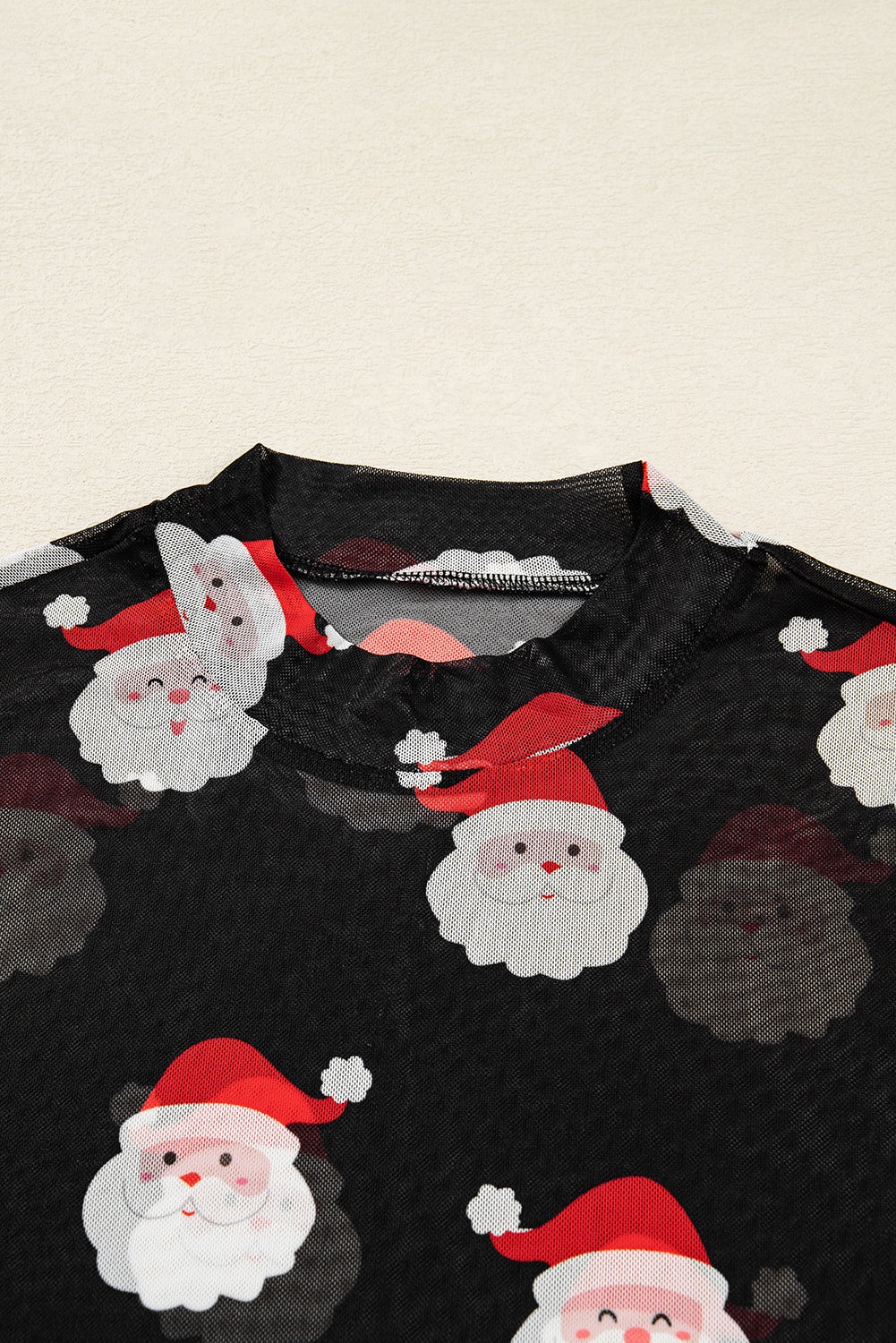Christmas Fashion Print Slim Fit Long Sleeve Top