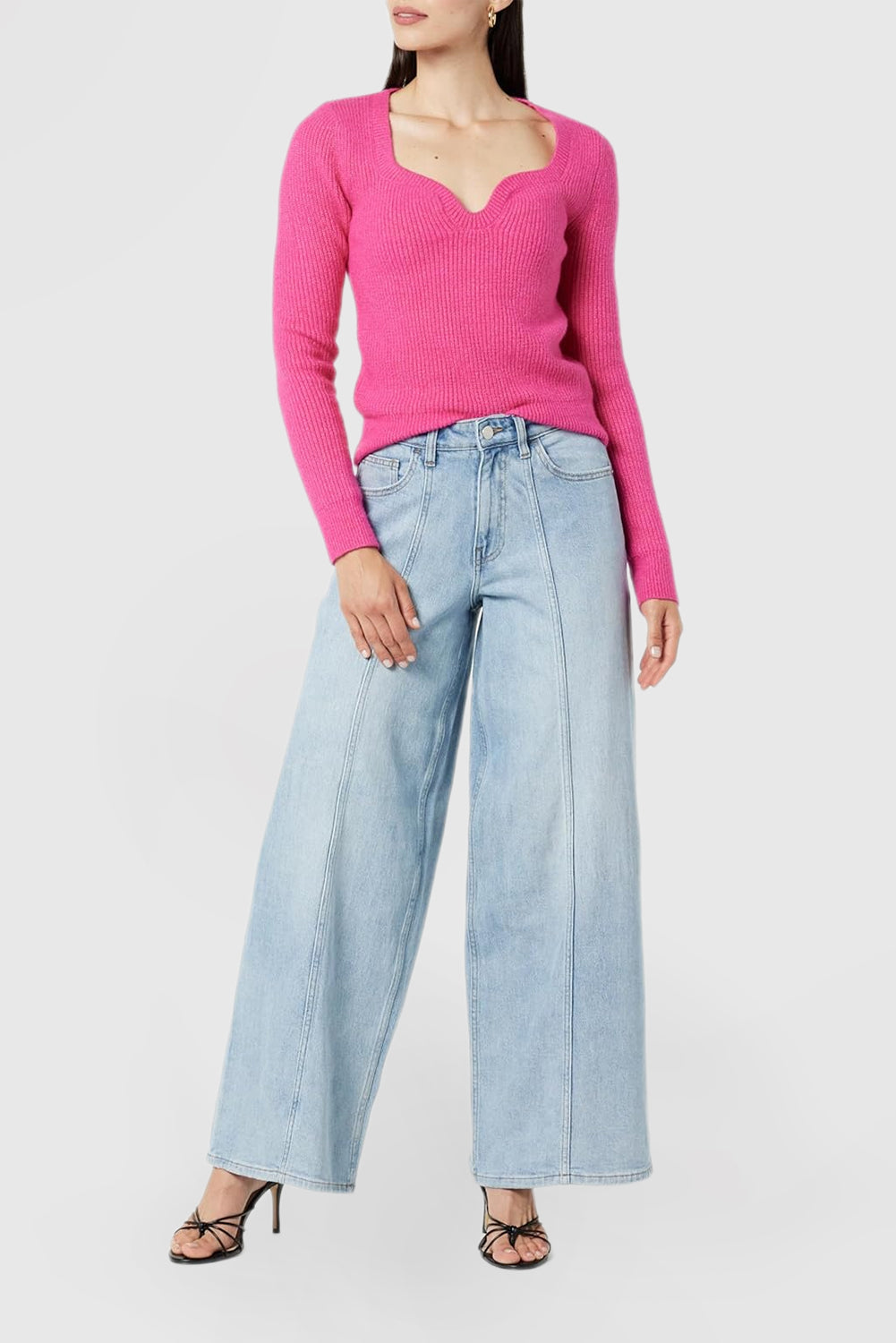 Women's Loose Jeans Comfortable Straight Jeans