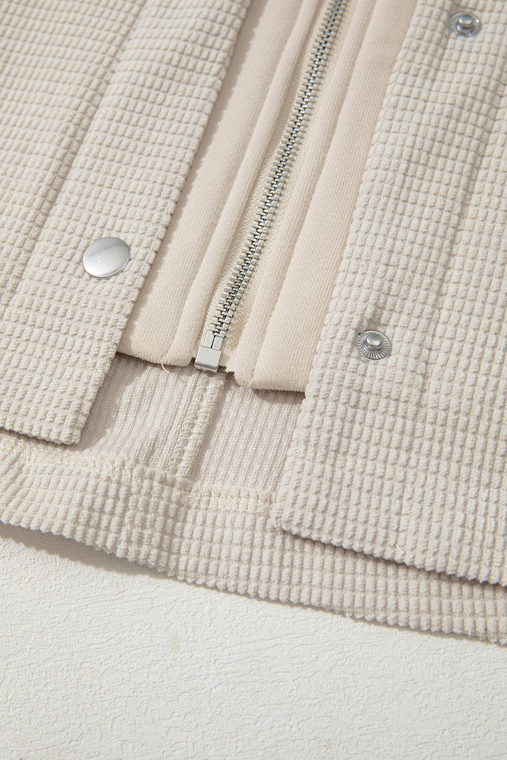 Oversized Hooded Knit Textured Streetwear Shacket