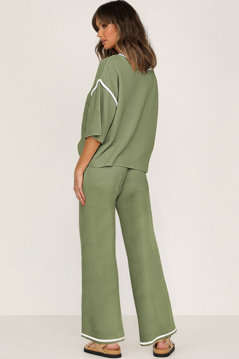 Canton Color Block Drawstring Pants and Top Set