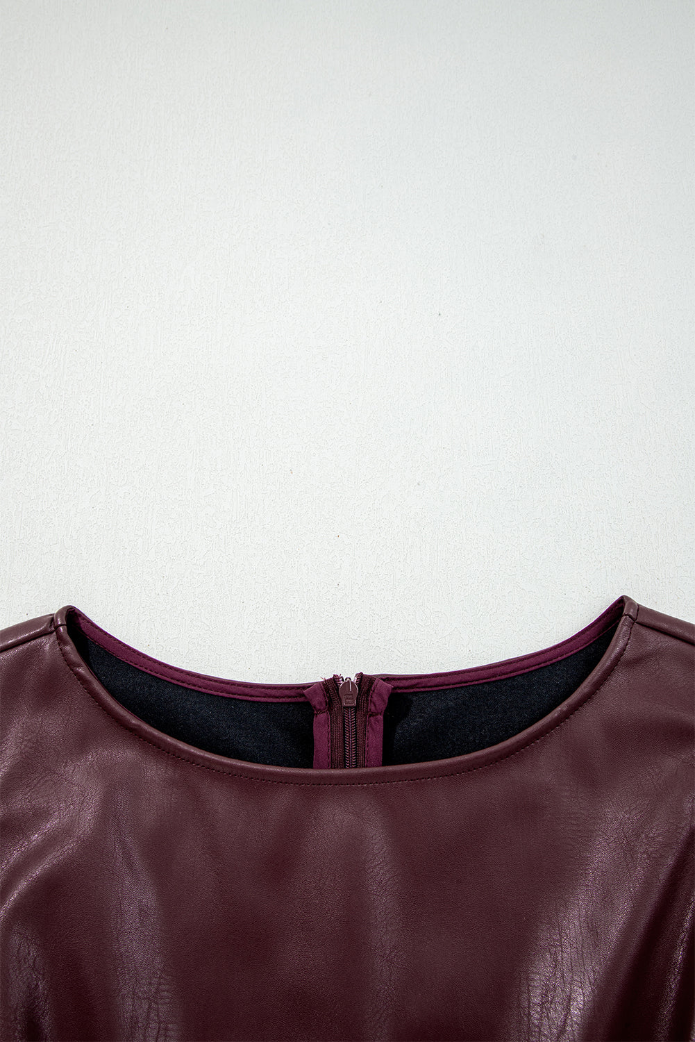 Vegan Leather Sleeveless Mini Dress for Women