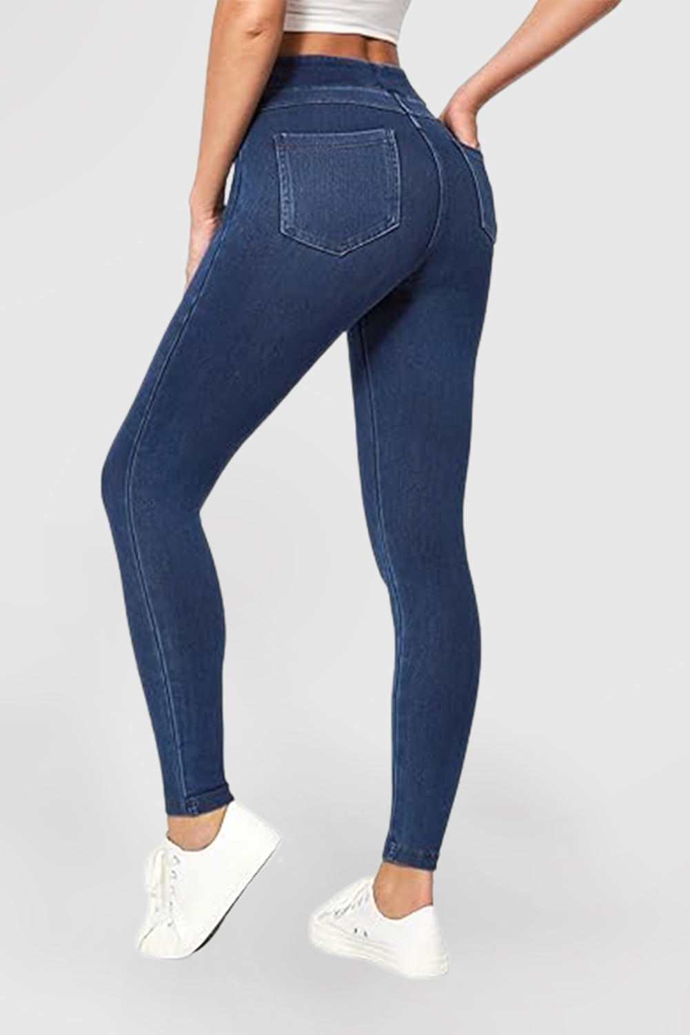 Women's High Waist Skinny Pants Stretch Skinny Jeans