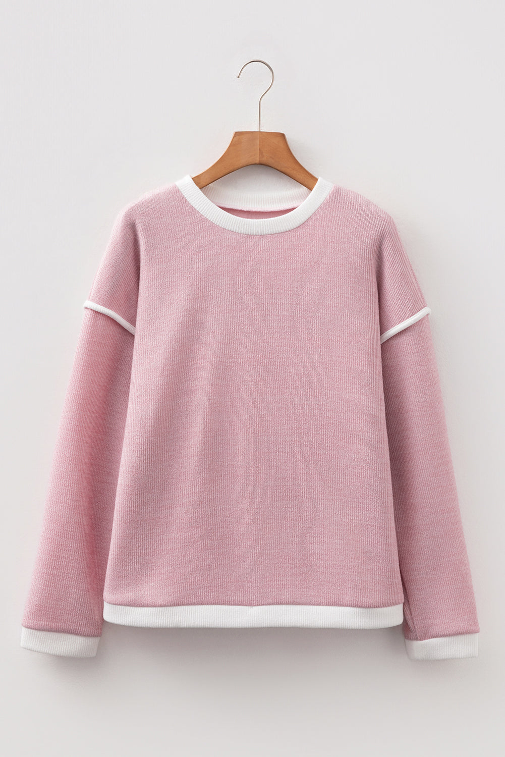 Colorblock Drop Shoulder Knit Top for Women