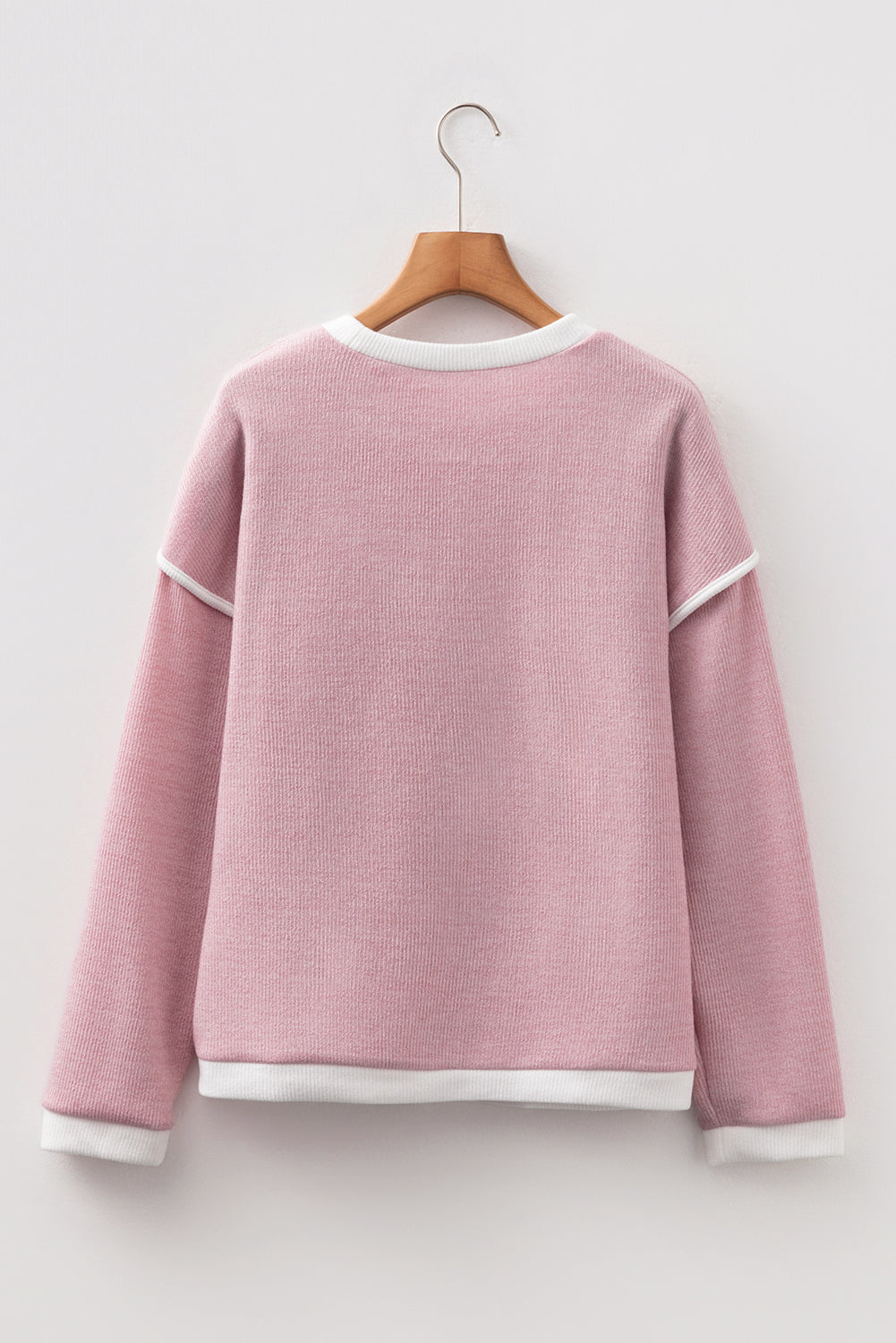 Colorblock Drop Shoulder Knit Top for Women