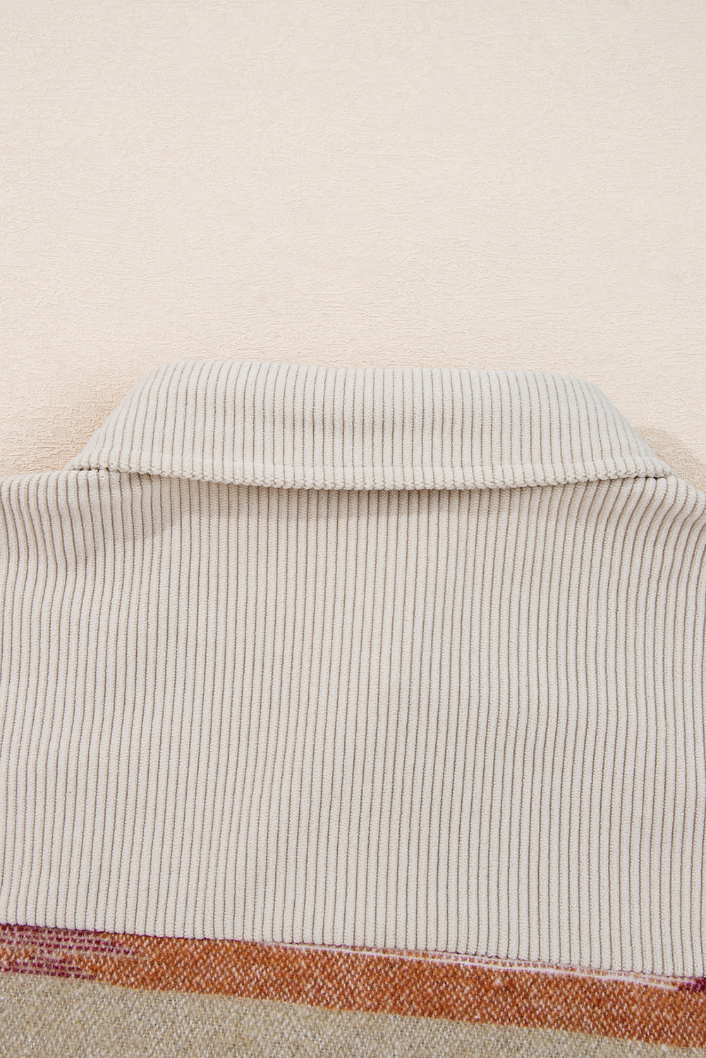 Multicolor Western Aztec Striped Raw Hem Shacket
