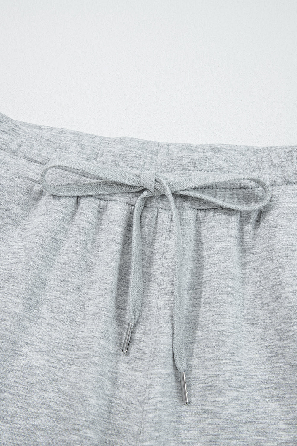 Collar Long Sleeve Zip Top and Drawstring Pants Set