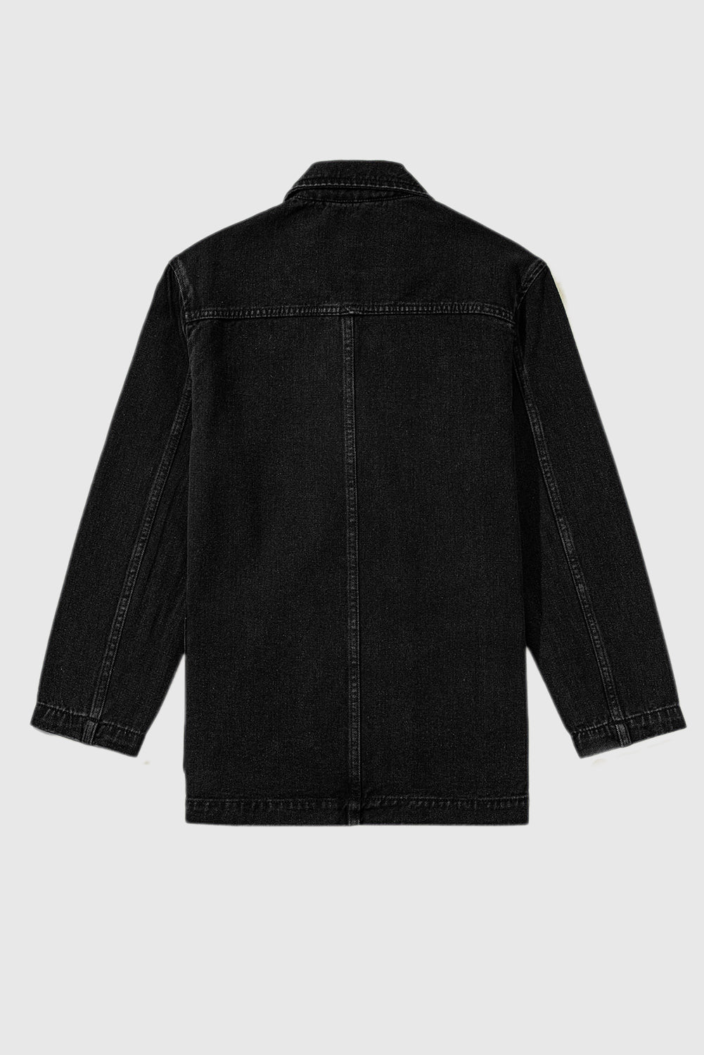 Side Pockets Lapel Collar Denim Jacket