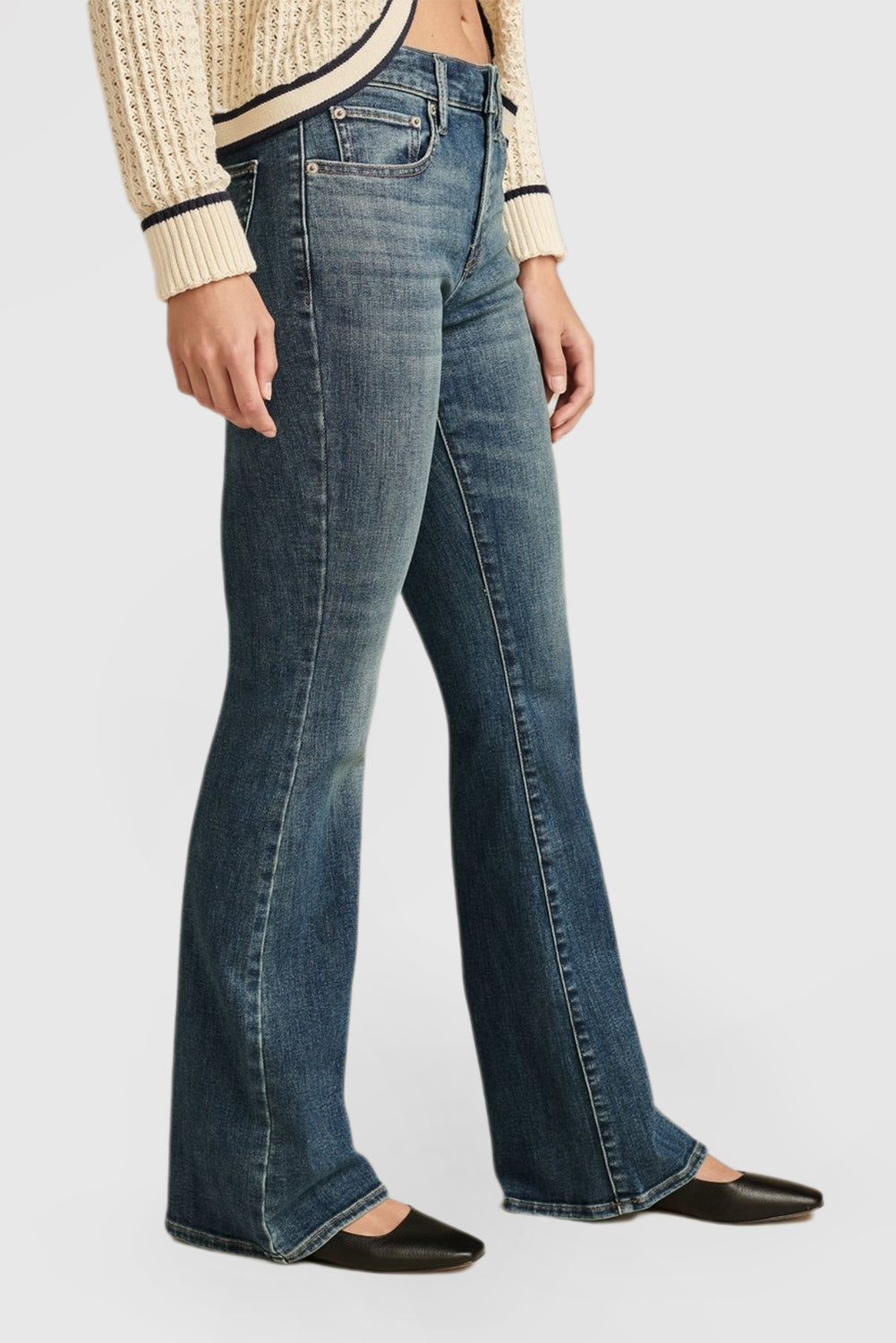 Women's Curve-Enhancing High-Waist Flare Skinny Jeans