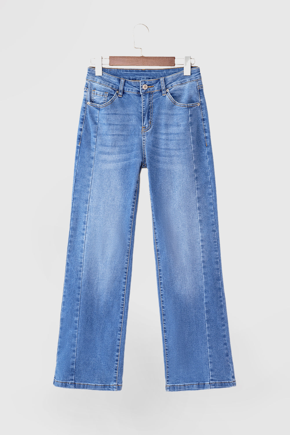 Women's High-Waist Bootcut Flare Solid Jeans