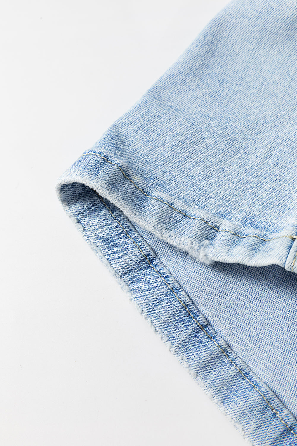 Beau Blue Vintage Faded Distressed Flare Jeans