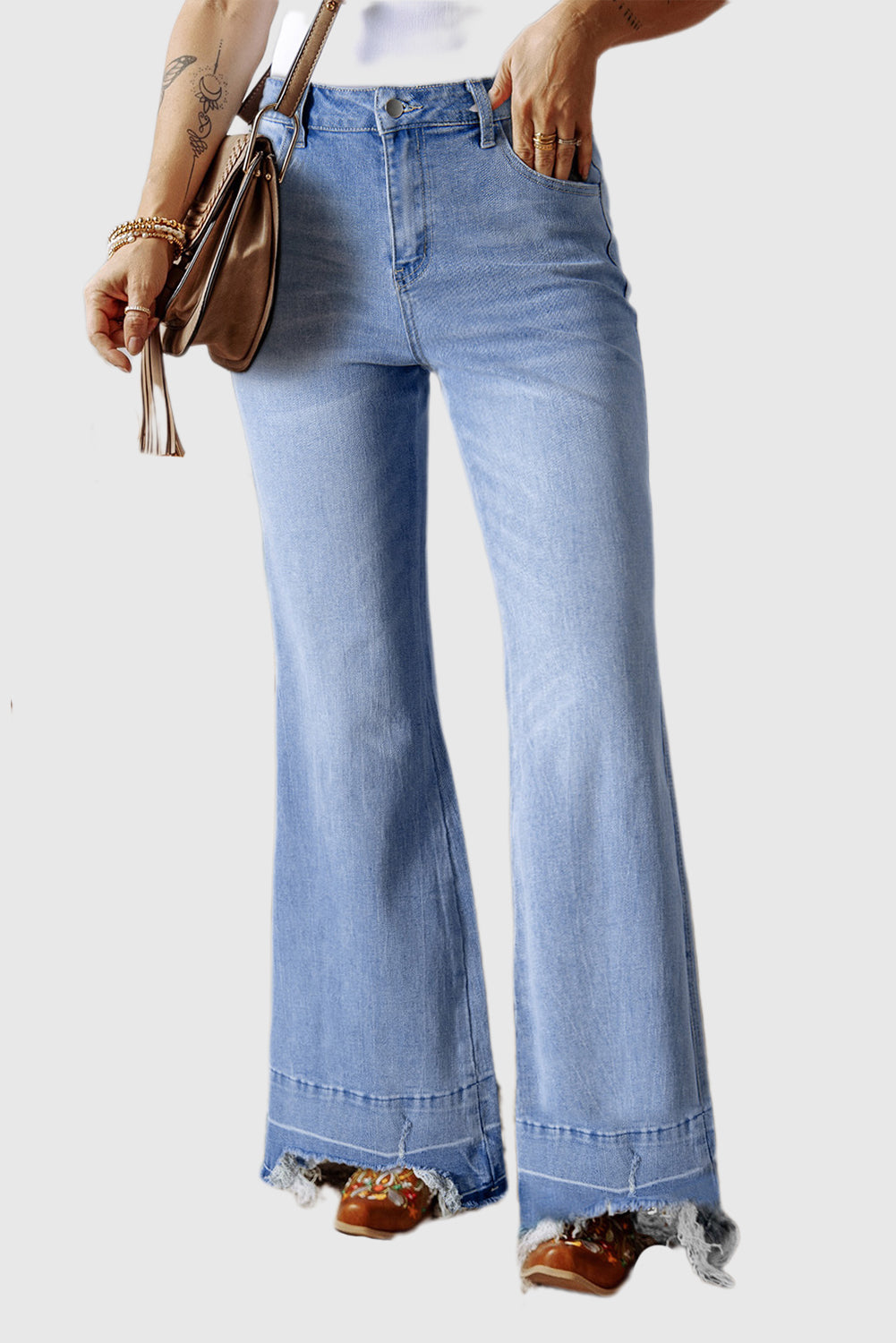 Ashleigh Blue High-Waisted Flared Jeans