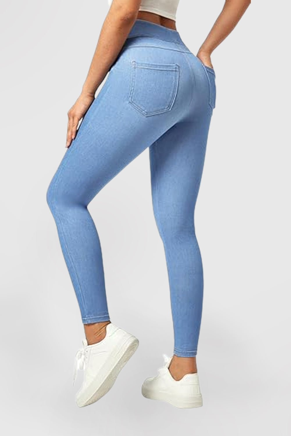 Women's High Waist Skinny Pants Stretch Skinny Jeans