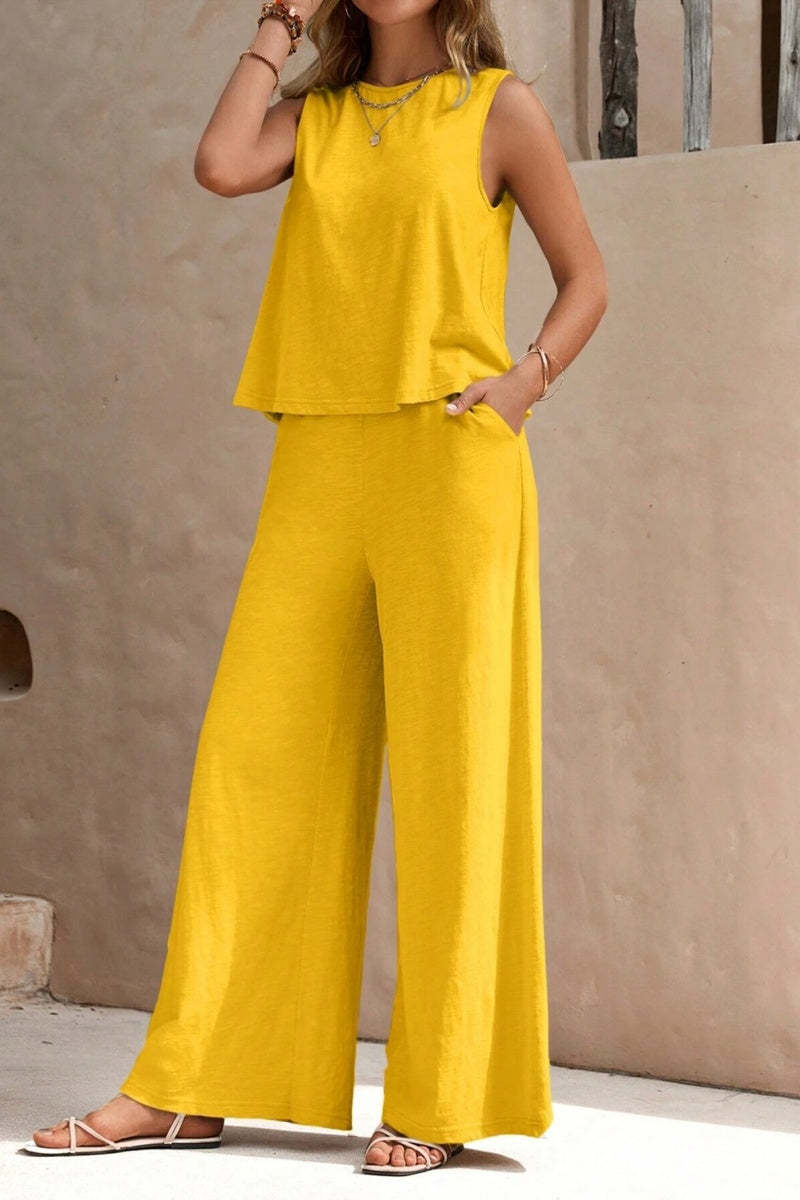 Women Two Piece Casual Set Loose Top and Pants