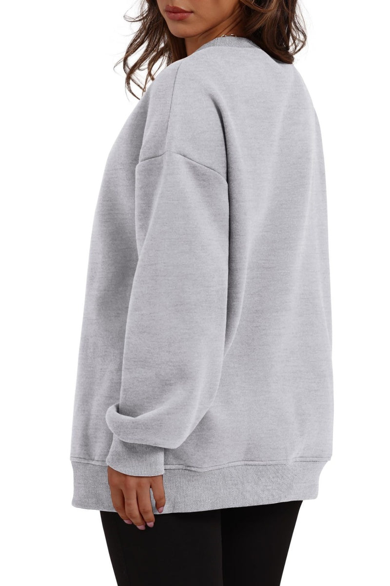 Y2K Crewneck Sweatshirt Cozy Fleece Pullover