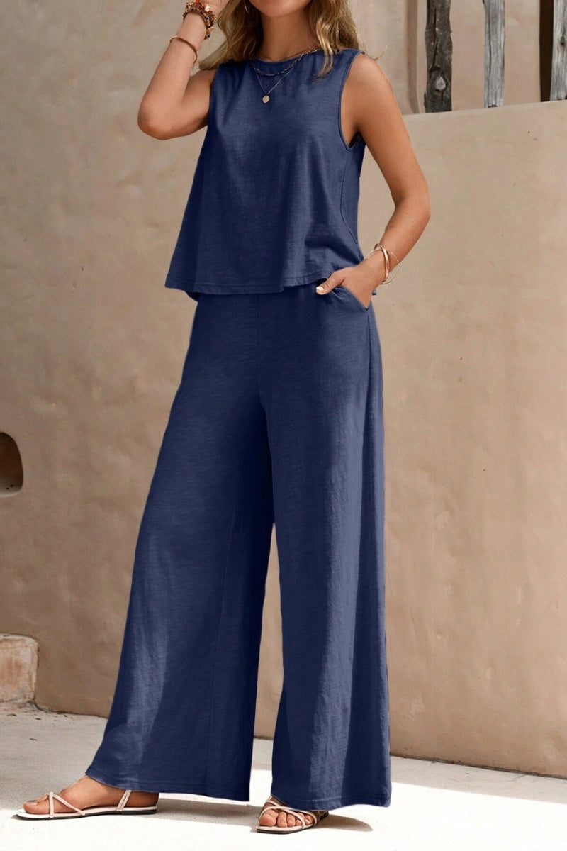 Women Two Piece Casual Set Loose Top and Pants