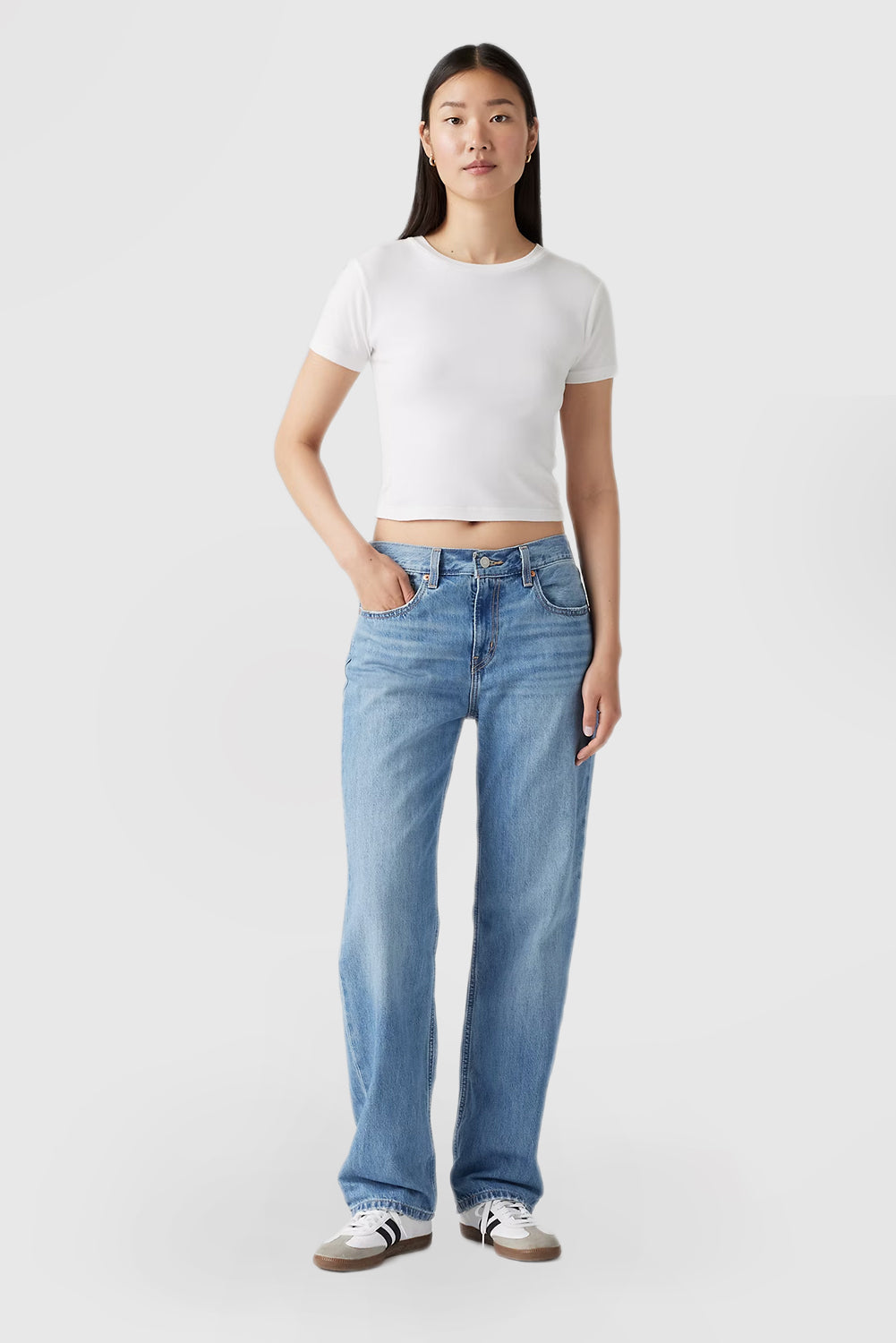 Women's Low Rise High Waist Slim Fit Jeans