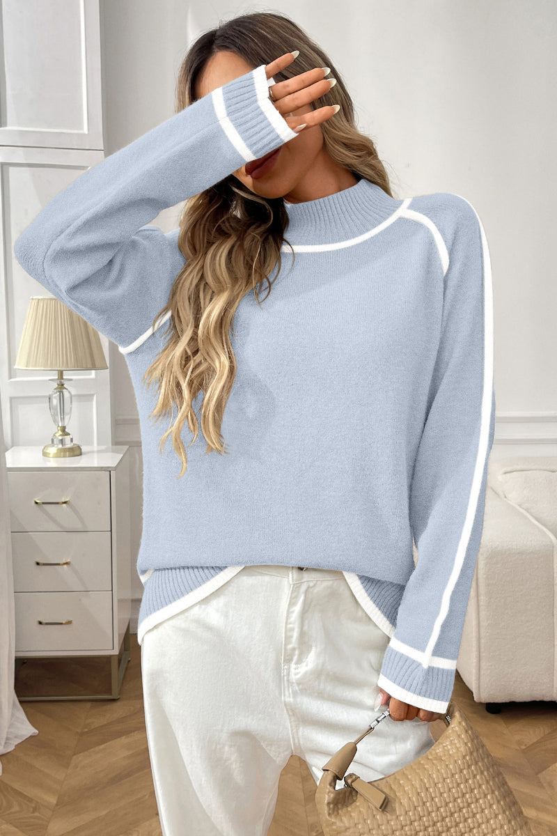 Women's Autumn Winter High Neck Casual Sweater