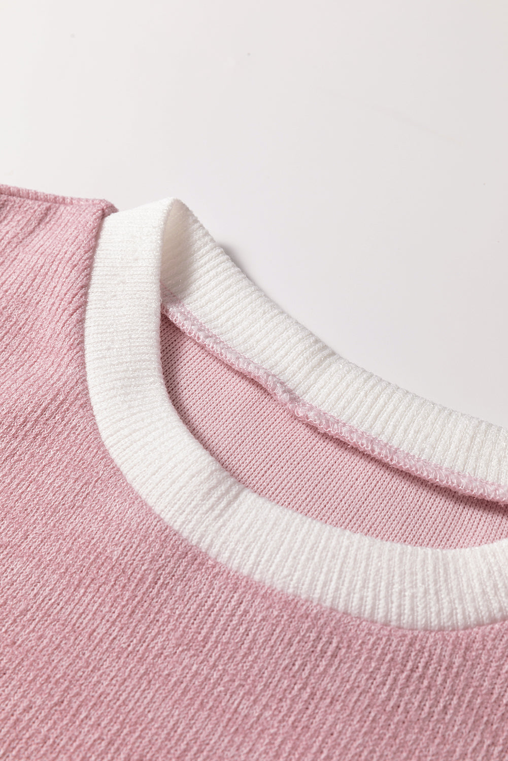 Colorblock Drop Shoulder Knit Top for Women