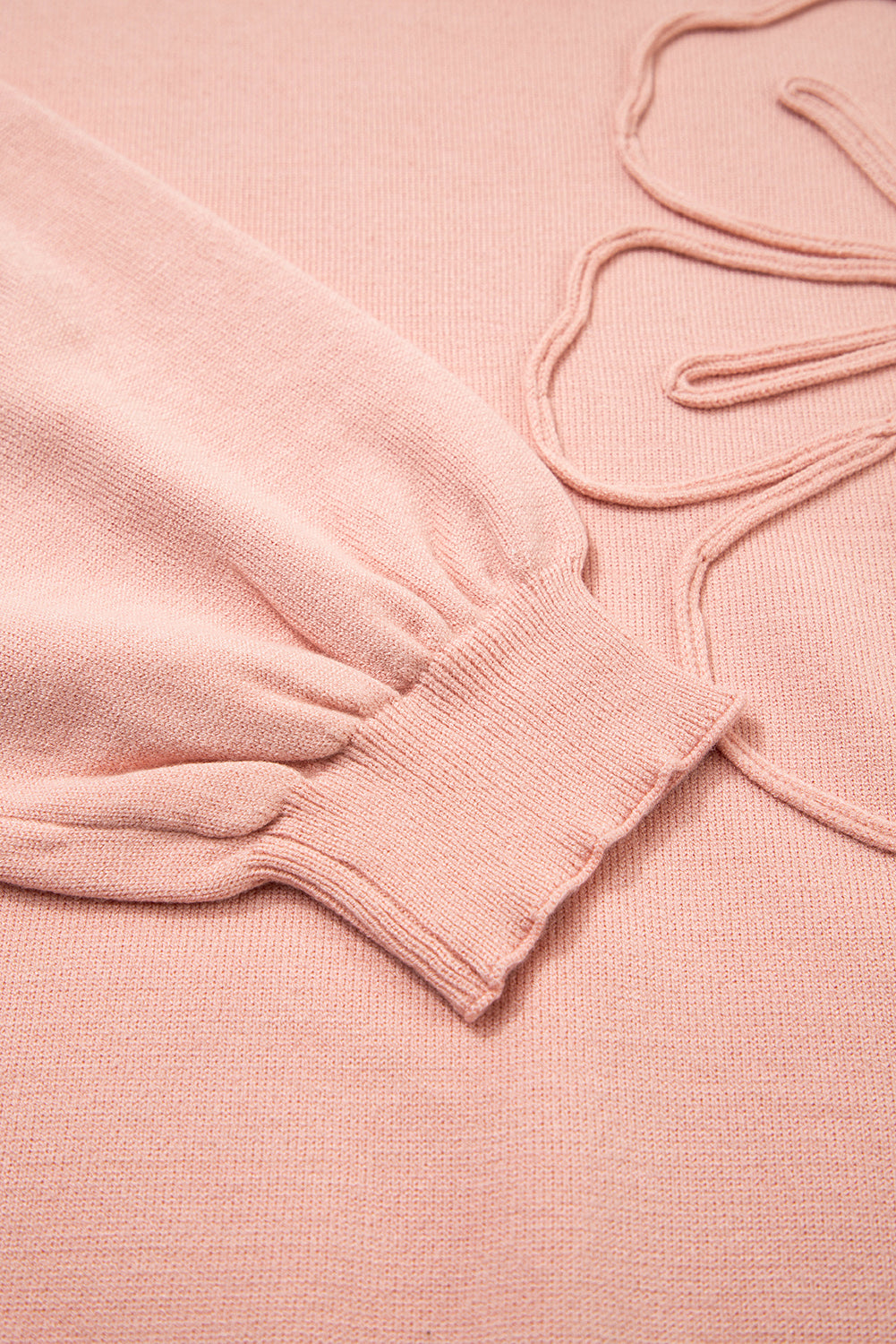 Blossom Big Flower Accent Bubble Sleeve Sweater