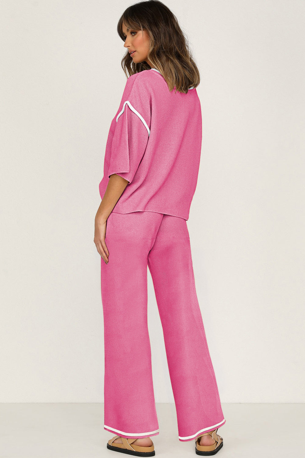 Canton Color Block Drawstring Pants and Top Set