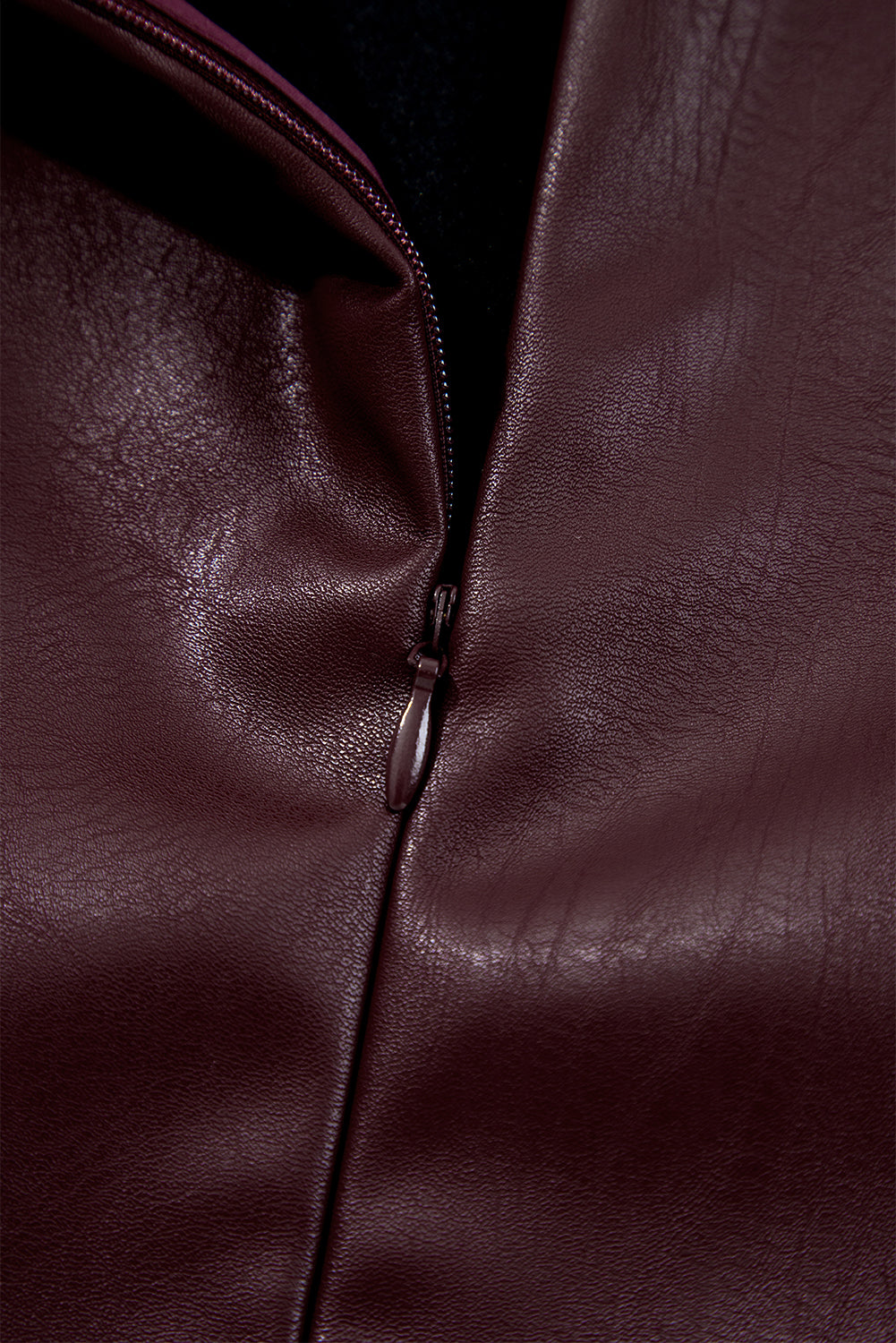 Vegan Leather Sleeveless Mini Dress for Women