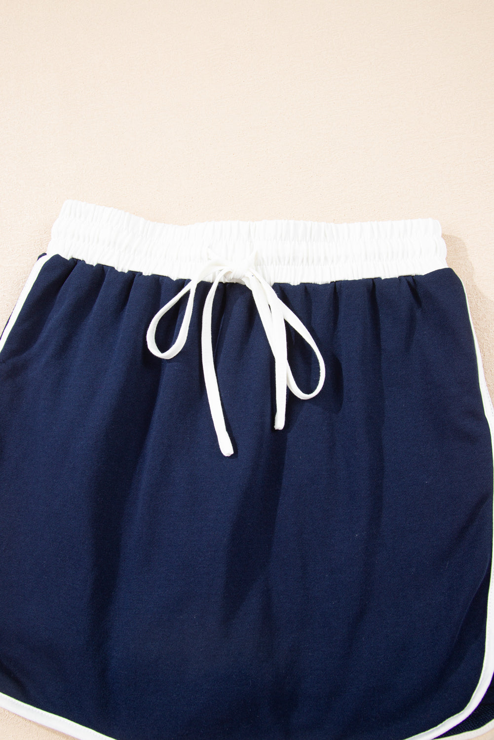Varsity Stripe Pullover and Mini Skirt Two Piece Set