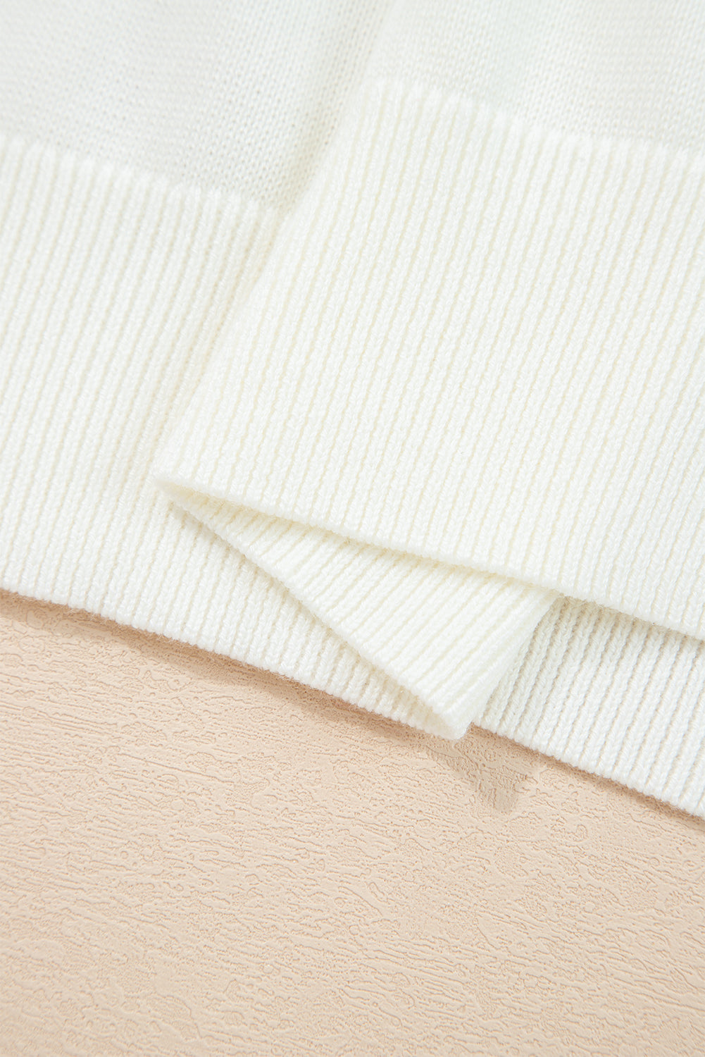 White Sequin GAME DAY Graphic Round Neck Sweater