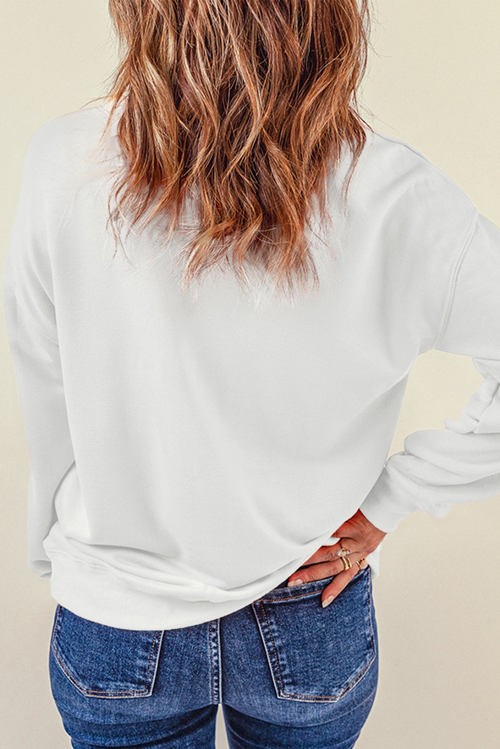 Beige Pumpkin Leopard Bow Knot Print Sweatshirt