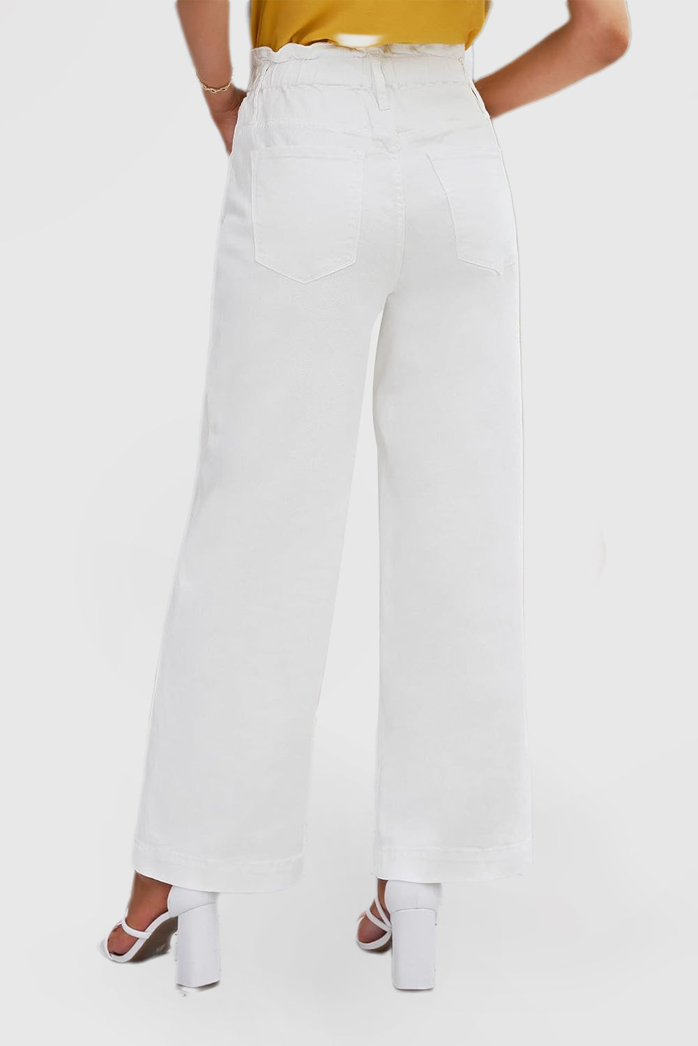 High Waist Elastic Women's Wide Leg Stretch Jeans