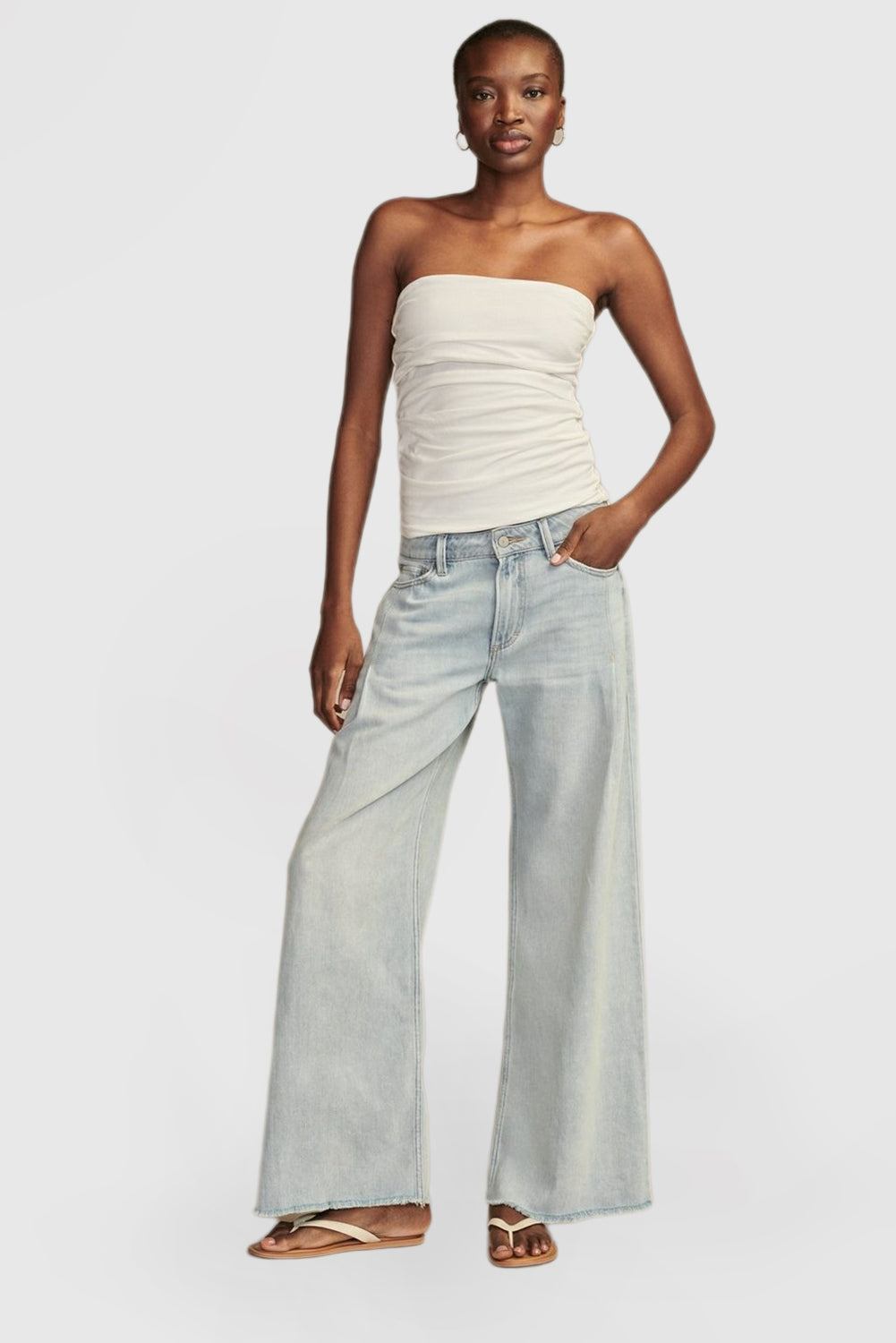Women's Loose Jeans Luxury Straight Legs