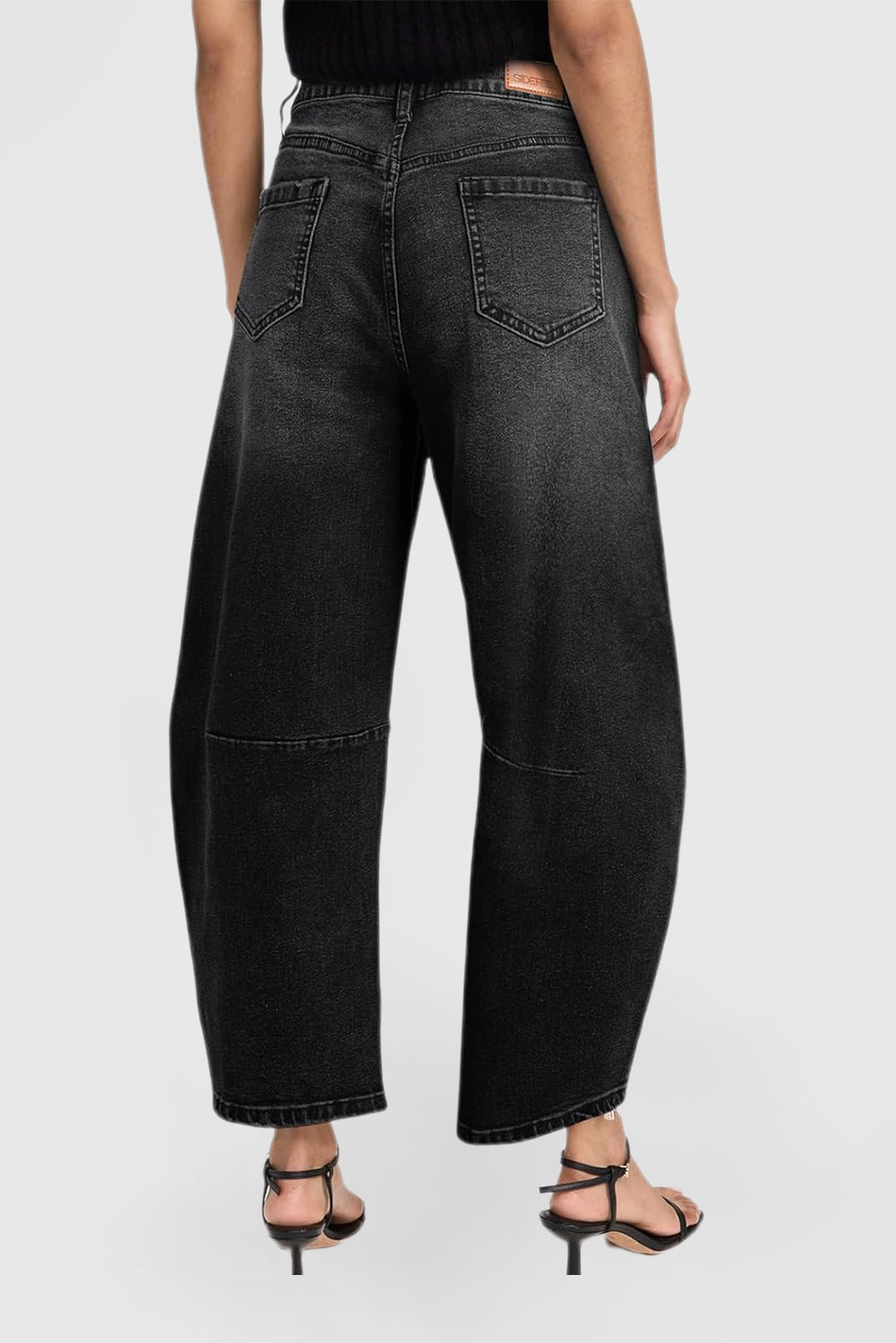 Mid Waist Casual Wide Leg Pants With Stylish Jeans