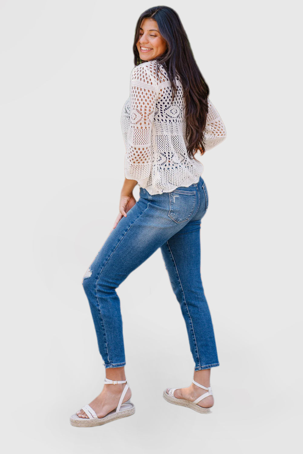 High Rise Jeans with Queen of Hearts Coin Pockets