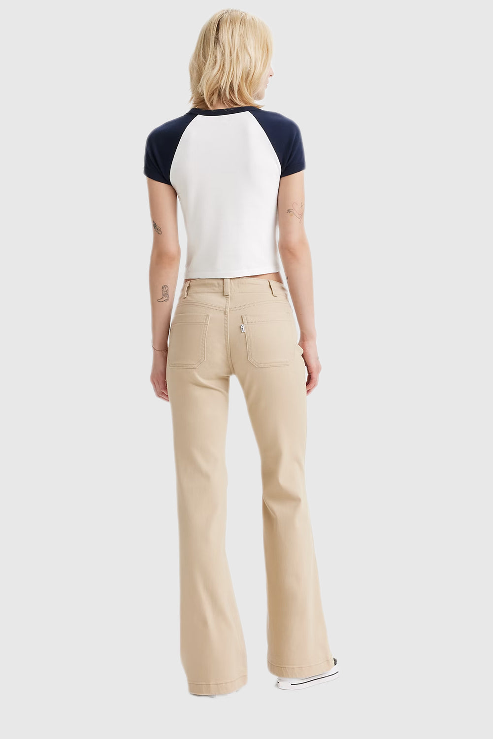 Ultra-Low Rise Flare Jeans for Women