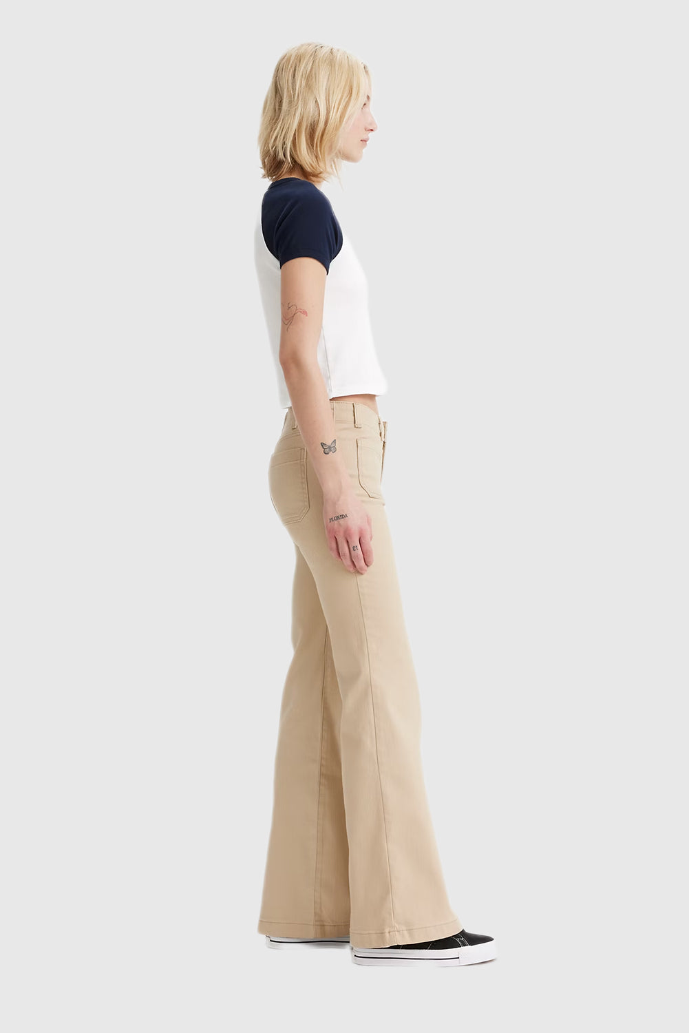 Ultra-Low Rise Flare Jeans for Women