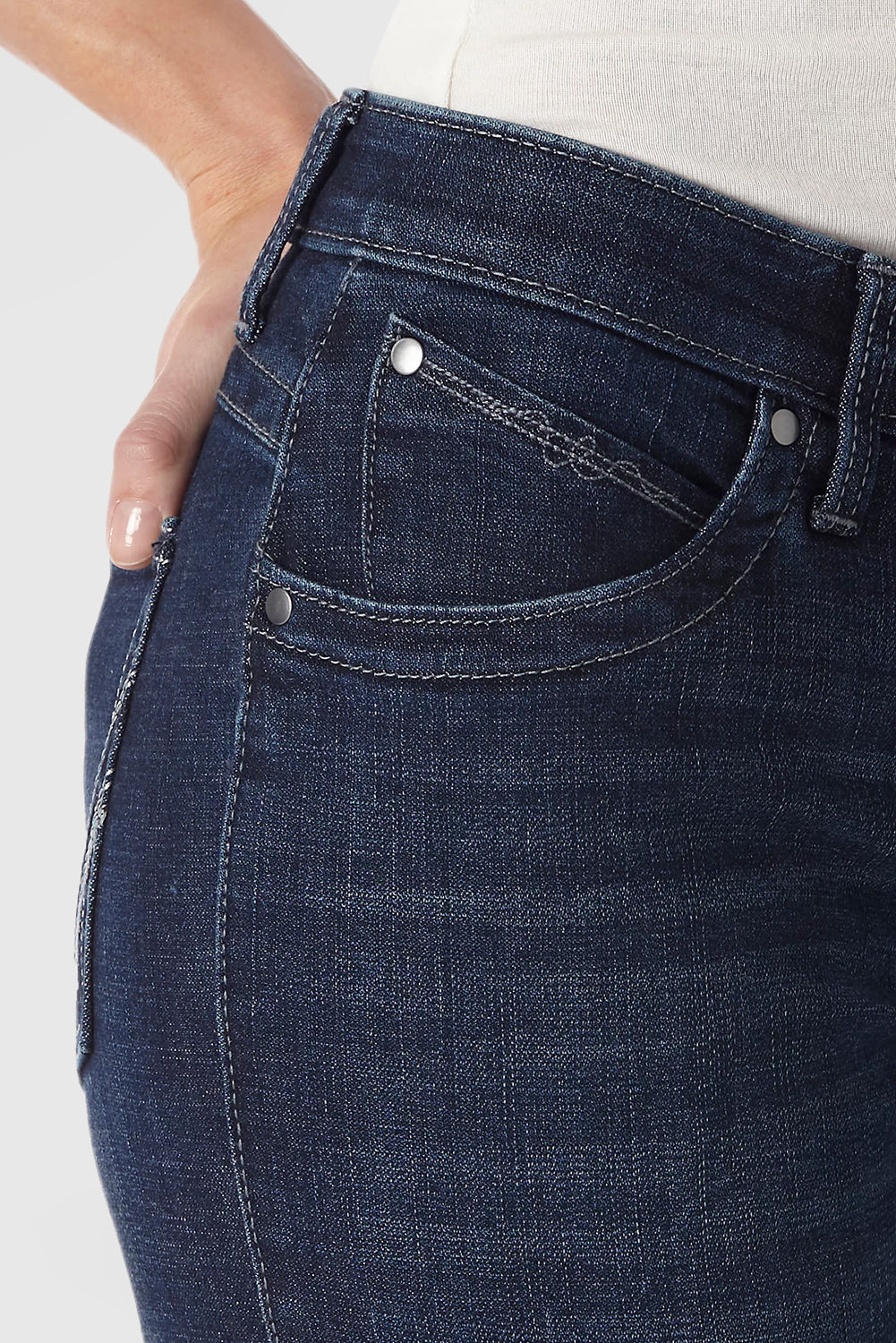 Women's High Waist Straight Jeans Fashion Casual Jeans