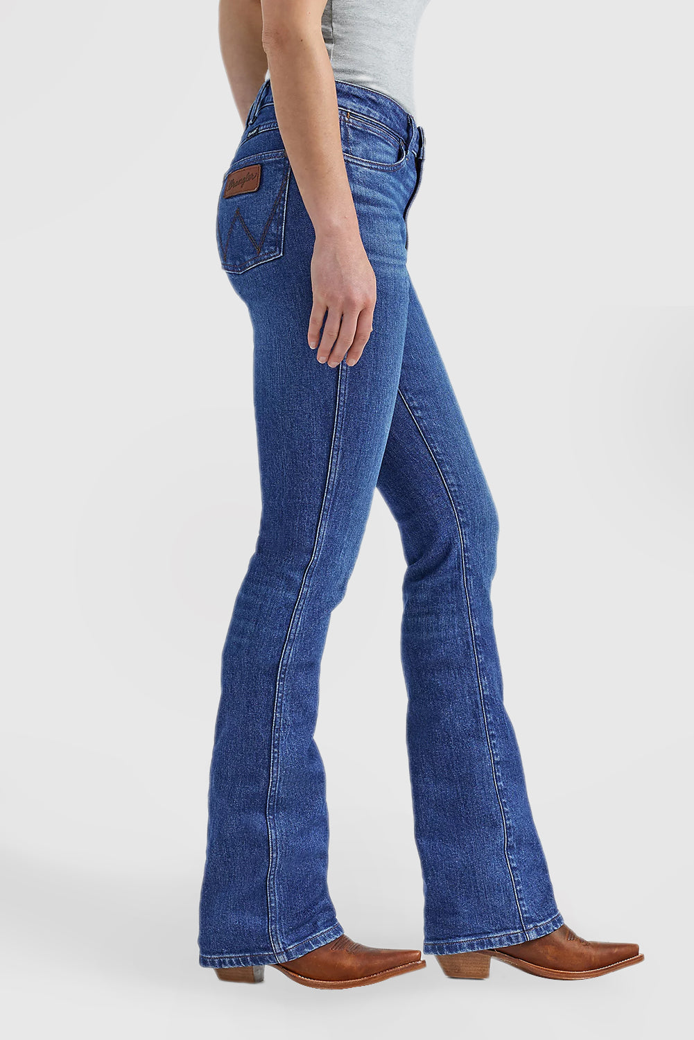 Women's High Waist Bootcut Jeans Skinny Straight Legs