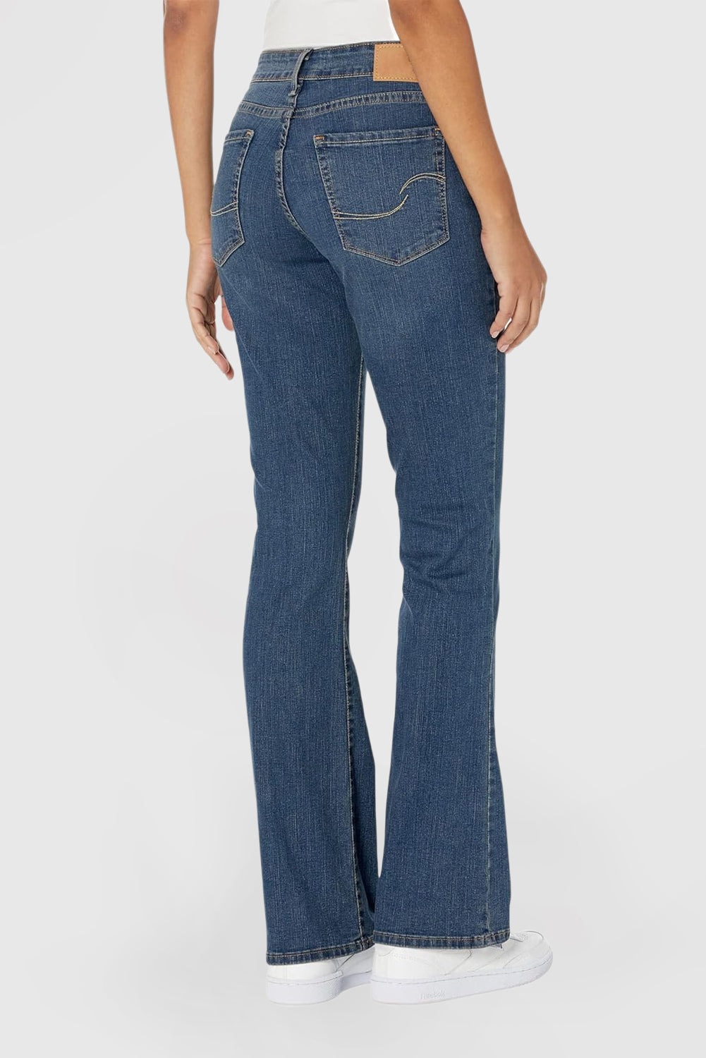 Women's Vintage Ragged Bootcut Design Versatile Jeans