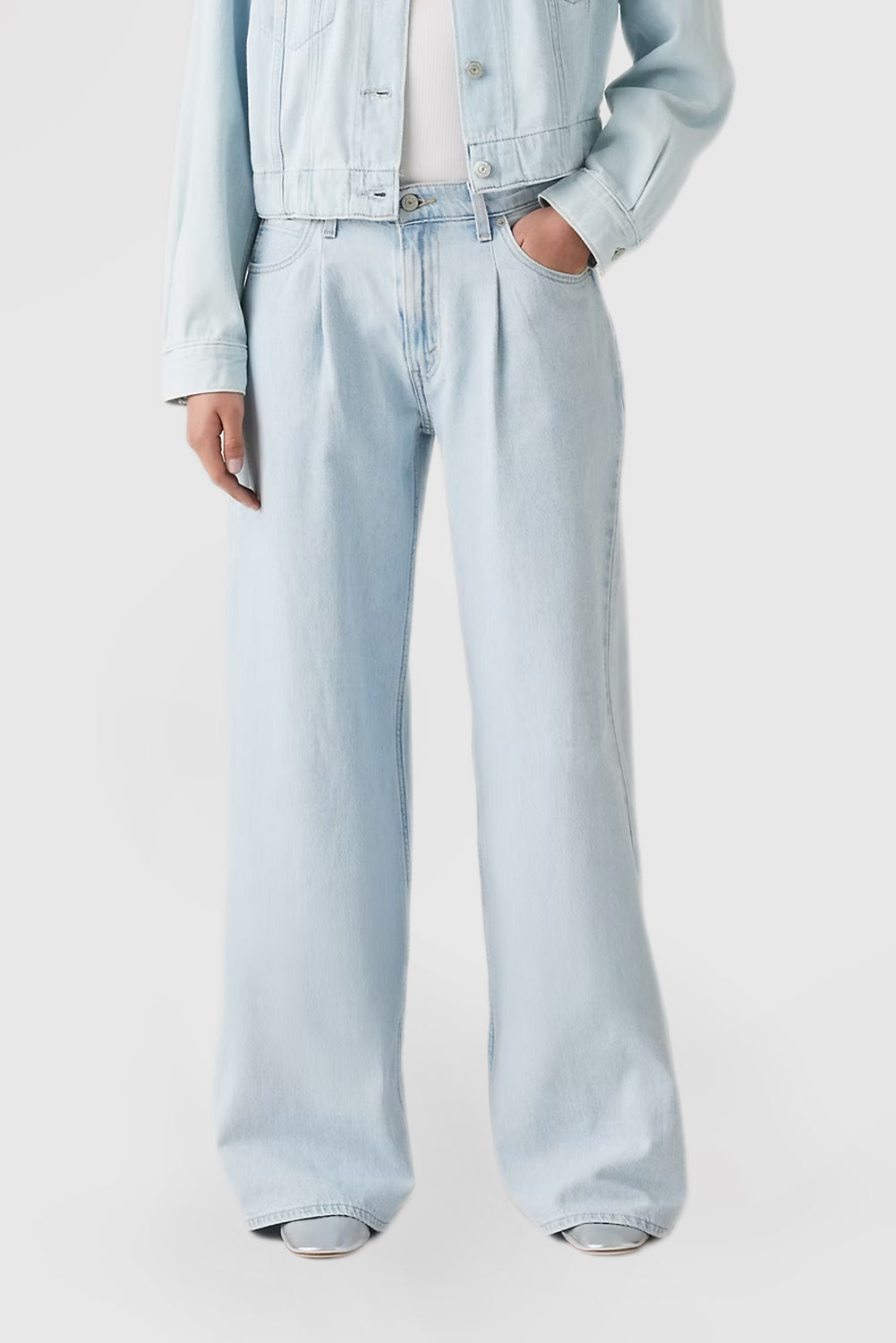 Loose Wide Leg Women's Casual Solid Color Jeans
