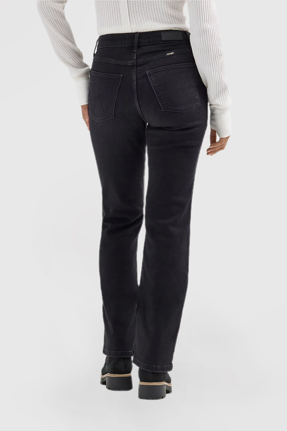 Women's High Rise True Straight Leg Jeans in Berry Dark