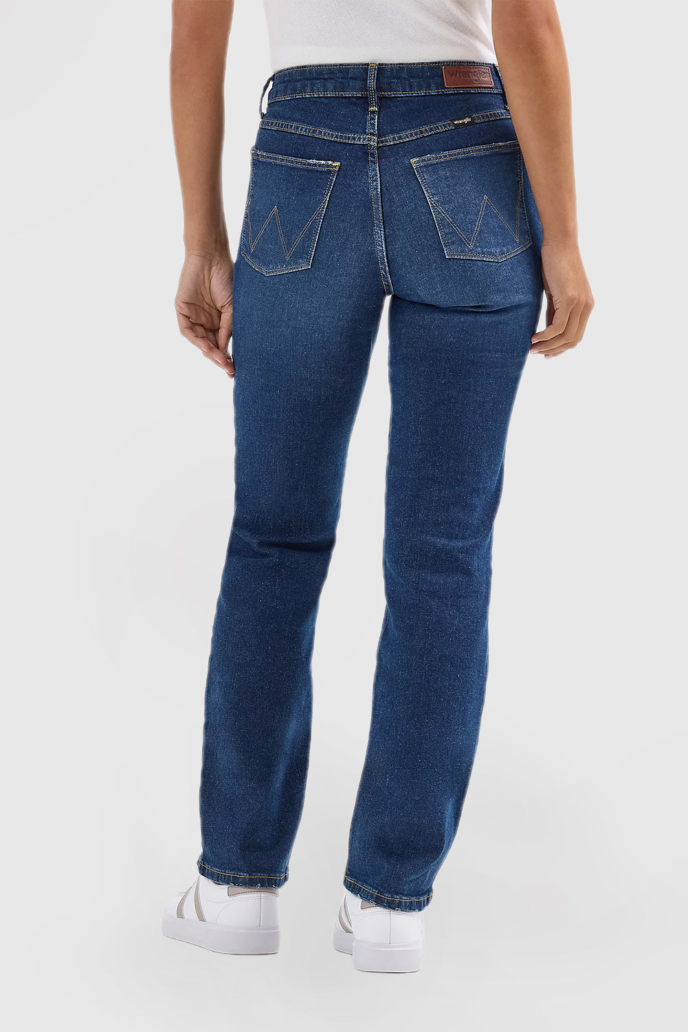 Women's High Rise True Straight Leg Jeans in Berry Dark