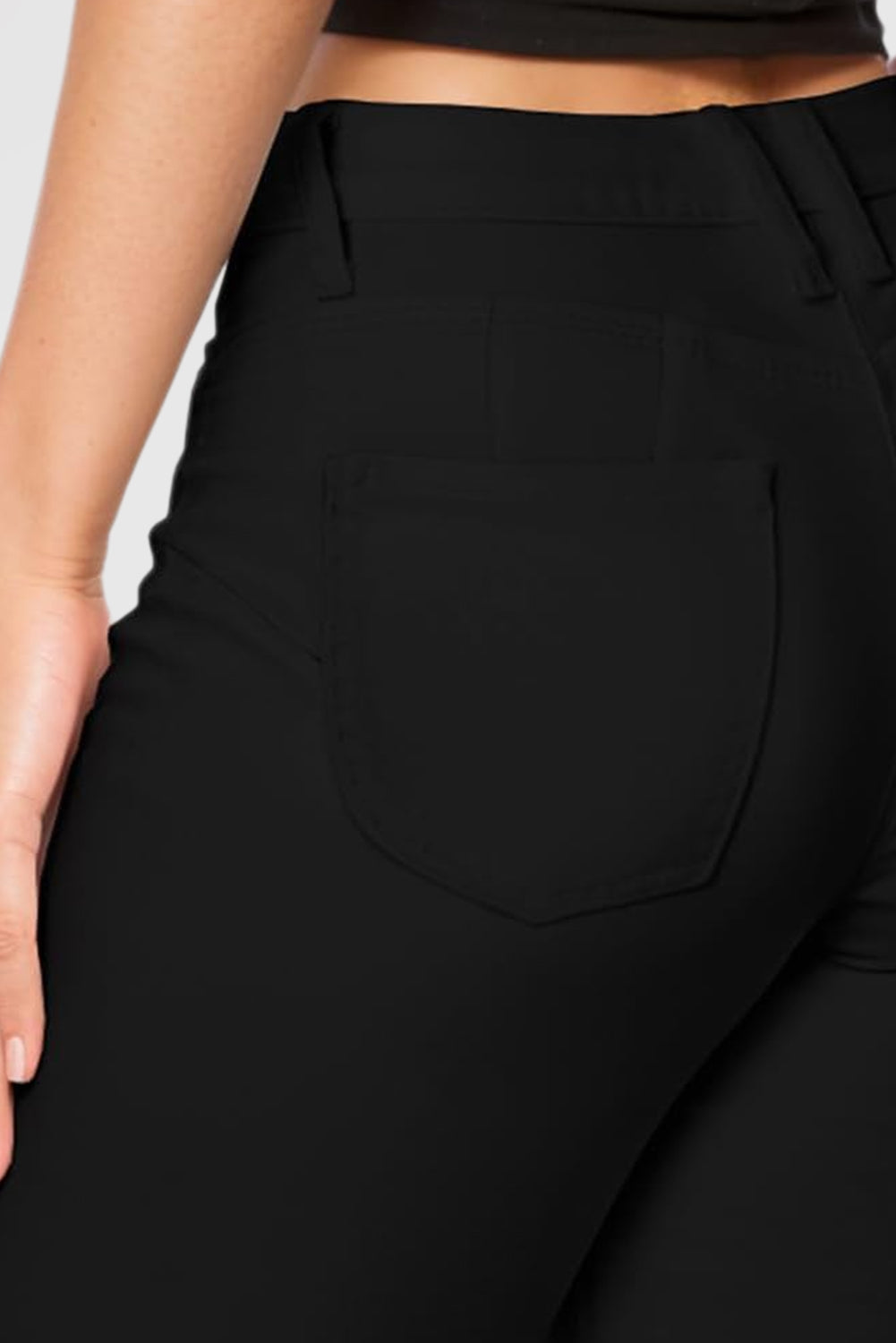 Women's Butt Lift Stretch Denim Capri Shorts