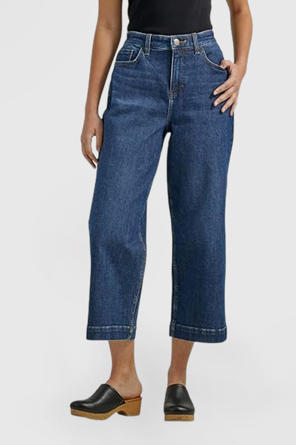 Women's Legendary High-Rise Wide-Leg Cropped Jeans