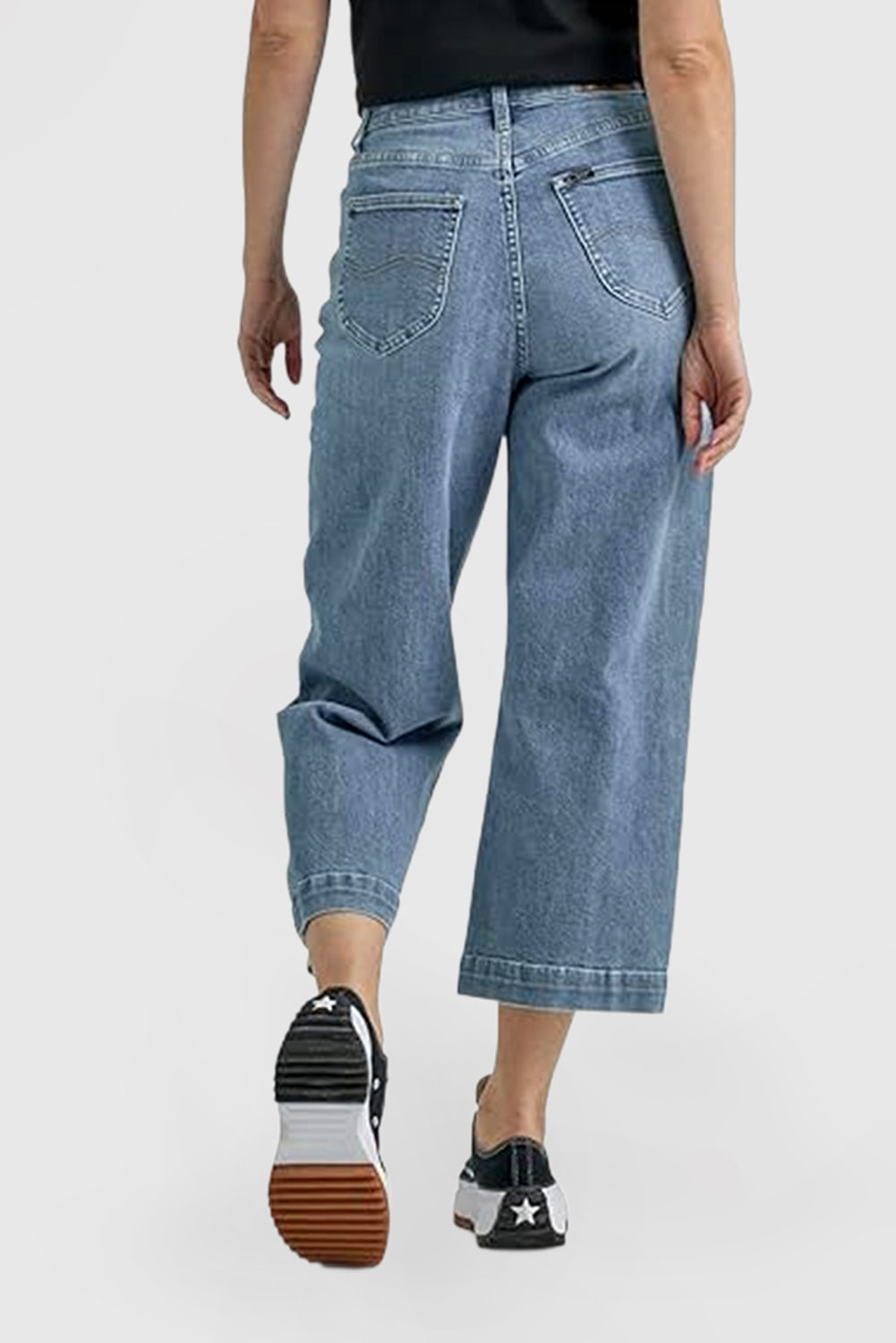 Women's Legendary High-Rise Wide-Leg Cropped Jeans
